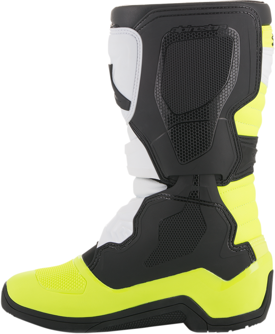 ALPINESTARS Tech 3S Boots - Black/White/Fluorescent Yellow - US 2 2014018-125-2