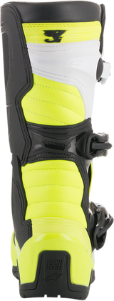 ALPINESTARS Tech 3S Boots - Black/White/Fluorescent Yellow - US 2 2014018-125-2