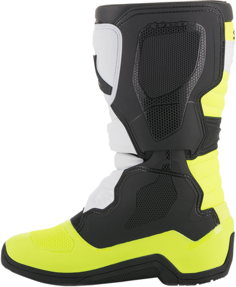 ALPINESTARS Tech 3S Boots - Black/White/Fluorescent Yellow - US 3 2014018-125-3