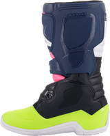 ALPINESTARS Tech 3S Boots - Black/Blue/Pink/White/Yellow - US 2 2014018-1176-2