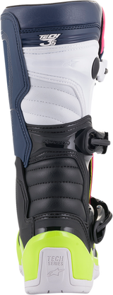 ALPINESTARS Tech 3S Boots - Black/Blue/Pink/White/Yellow - US 6 2014018-1176-6