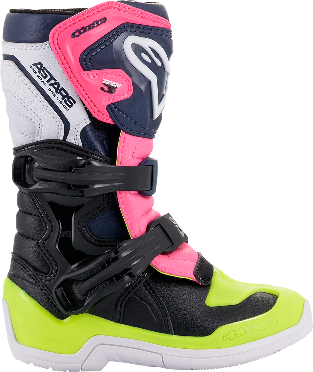 ALPINESTARS Tech 3S Boots - Black/Blue/Pink - US 11 2014518-1176-11