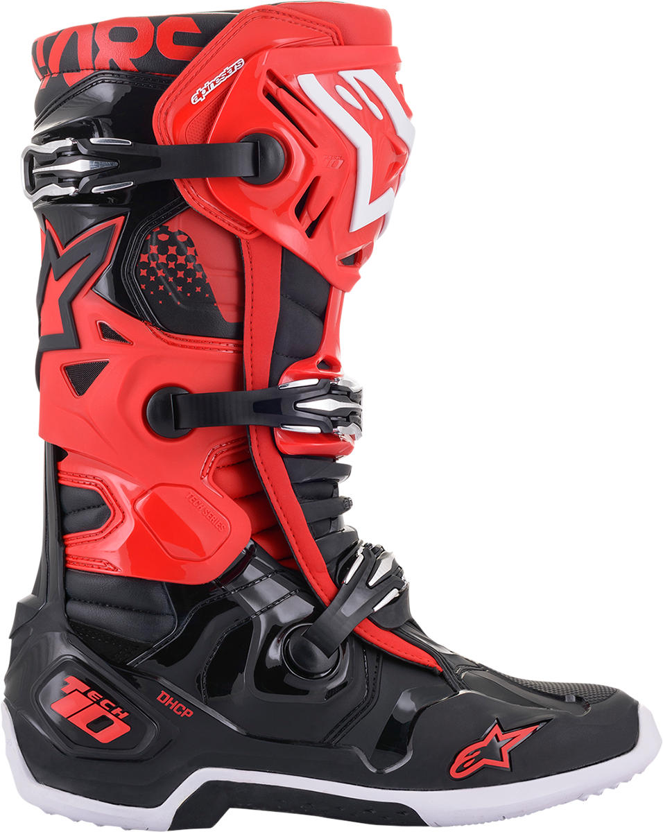 ALPINESTARS Tech 10 Boots - Black/Red - US 8 2010020-31-8