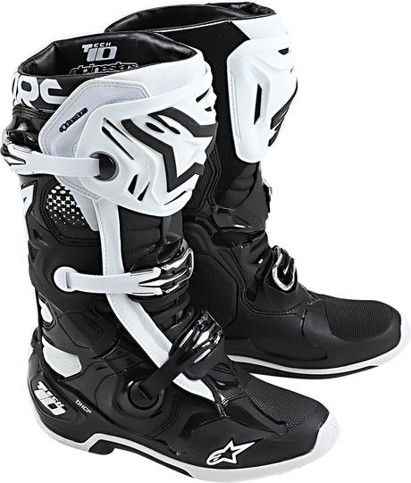 ALPINESTARS Tech 10 Boots - Black/White - US 7 2010020-12-7