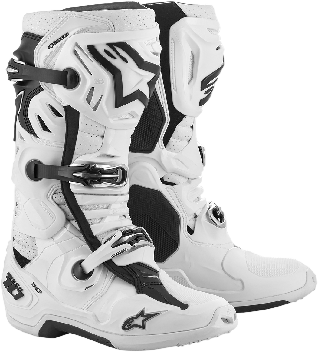 ALPINESTARS Tech 10 Supervented Boots - White - US 10 2010520-20-10