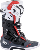 ALPINESTARS Tech 10 Supervented Boots - Black/White/Gray/Red - US 8 2010520-1213-8