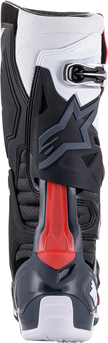 ALPINESTARS Tech 10 Supervented Boots - Black/White/Gray/Red - US 8 2010520-1213-8