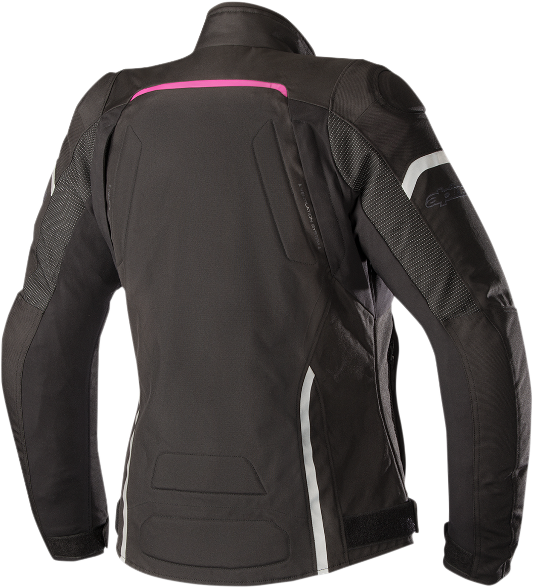 ALPINESTARS Stella Hyper Drystar Jacket - Black/Pink - Small 3214718-1039-S