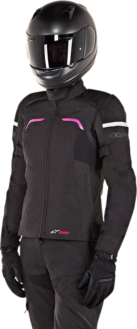 ALPINESTARS Stella Hyper Drystar Jacket - Black/Pink - Small 3214718-1039-S