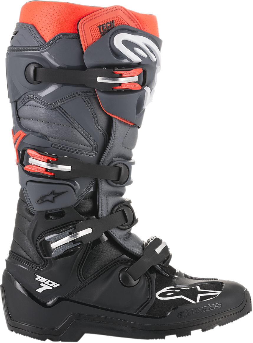 ALPINESTARS Tech 7 Enduro Boots - Black/Gray - US 11 2012114113311