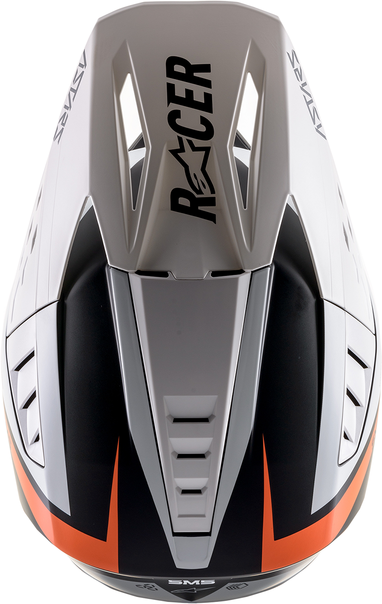 ALPINESTARS SM5 Helmet - Rayon - Black/White/Orange - Medium 8304121-1242-MD