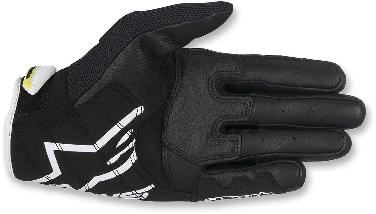 ALPINESTARS SMX-2 Air Carbon V2 Gloves - Black/White/Yellow - Medium 3567717-125-M