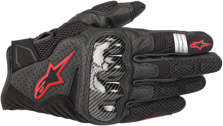 ALPINESTARS SMX-1 Air V2 Gloves - Black/Red - Small 3570518-1030-S