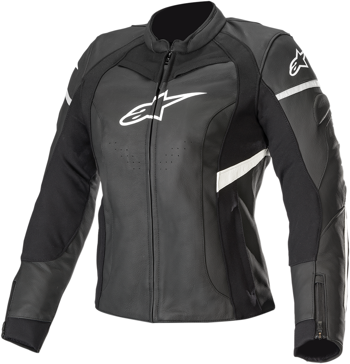 ALPINESTARS Stella Kira Leather Jacket - Black/White - US 14 / EU 50 3112019-12-50