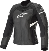 ALPINESTARS Stella Kira Leather Jacket - Black/White - US 14 / EU 50 3112019-12-50