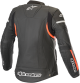 ALPINESTARS Stella Kira Leather Jacket -  Black/Red - US 12 / EU 48 3112019-1030-48