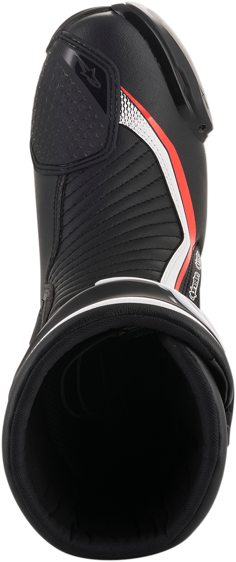 ALPINESTARS SMX+ Boots - Black/White/Red Fluorescent - US 10.5 / EU 45 2221019-1231-45