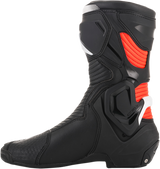 ALPINESTARS SMX+ Boots - Black/White/Red Fluorescent - US 8 / EU 42 2221019-1231-42