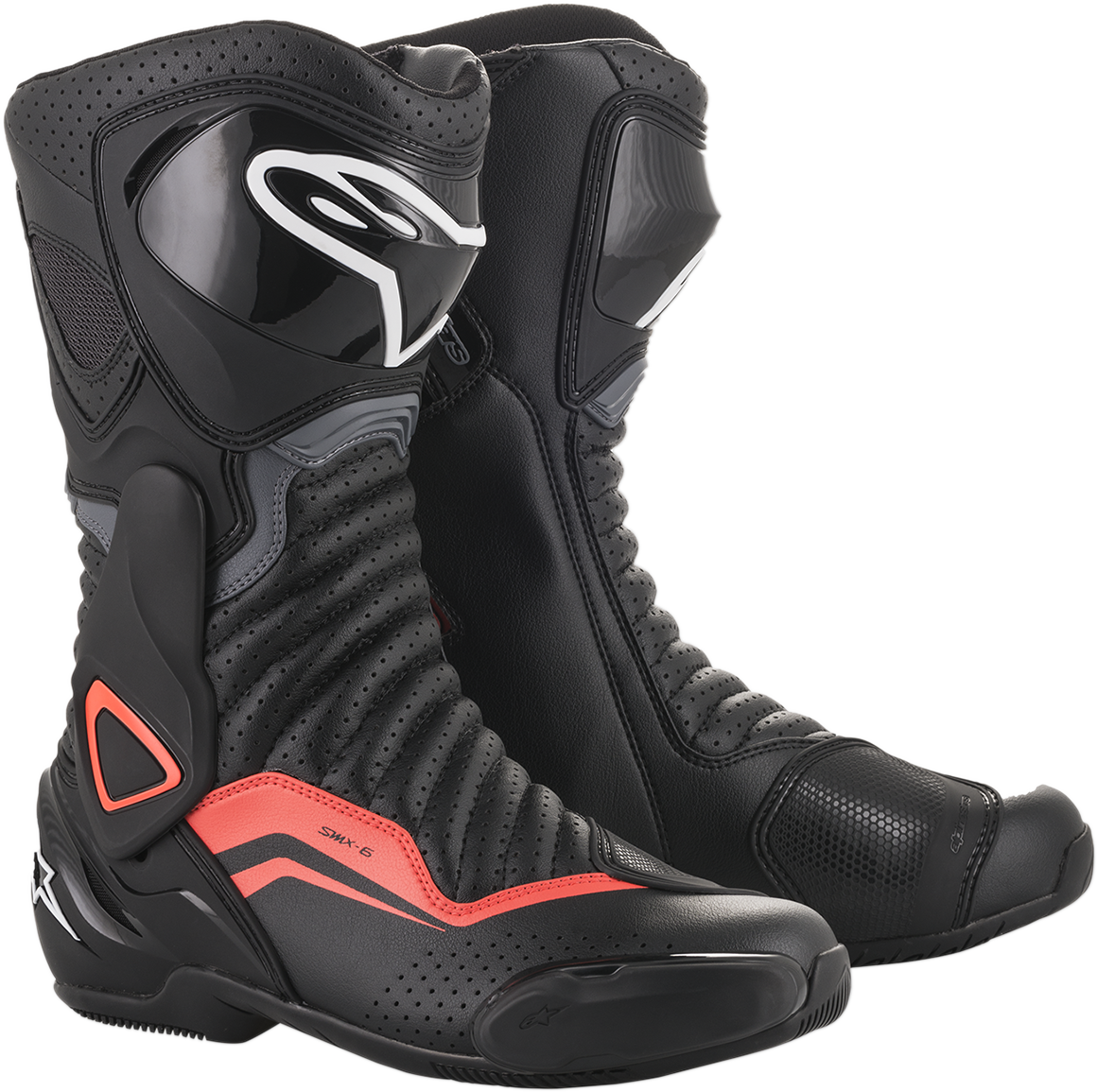 ALPINESTARS SMX-6 v2 Boots - Black/Gray/Red - Vented - US 6.5 / EU 40 2223017-1133-40