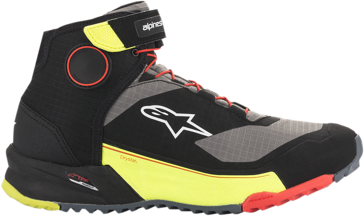 ALPINESTARS CR-X Drystar? Shoes - Black/Red/Yellow Fluorescent - US 11 2611820153811