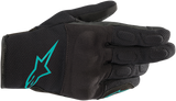 ALPINESTARS Stella S-Max Gloves - Black/Teal - XS 3537620-1170-XS