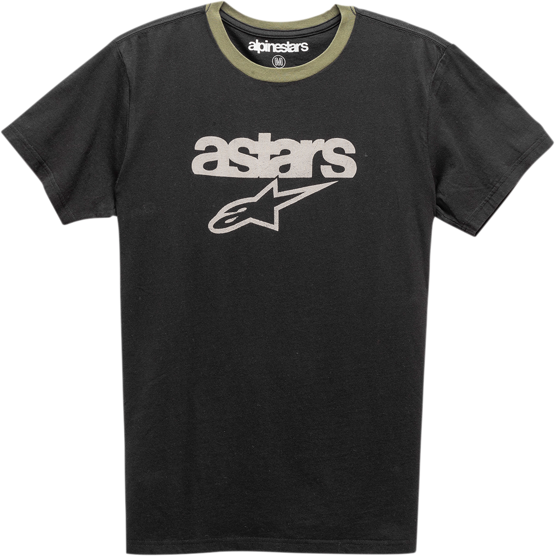 ALPINESTARS Match T-Shirt - Black/Military - Large 1211740101069L