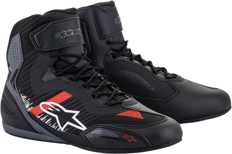 ALPINESTARS Faster-3 Rideknit Shoes - Black/Gray/Red - US 8 251031911658