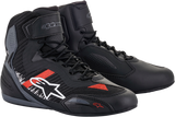 ALPINESTARS Faster-3 Rideknit Shoes - Black/Gray/Red - US 7.5 2510319116575