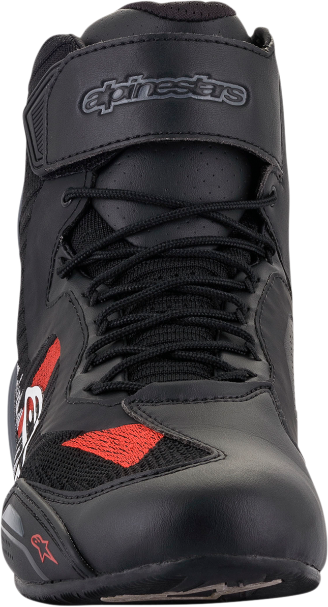 ALPINESTARS Faster-3 Rideknit Shoes - Black/Gray/Red - US 7.5 2510319116575