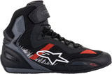 ALPINESTARS Faster-3 Rideknit Shoes - Black/Gray/Red - US 7.5 2510319116575