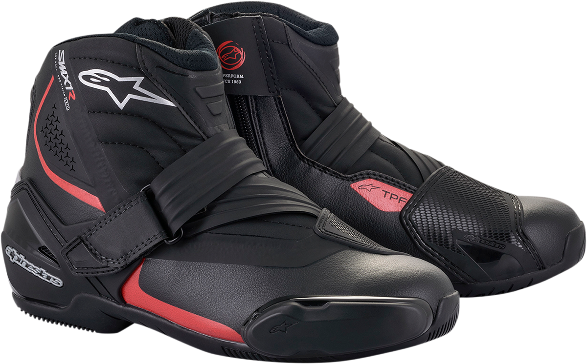 ALPINESTARS SMX-1 R v2 Boots - Black/Red - US 14 / EU 50 2224521-13-50