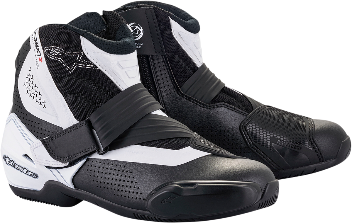 ALPINESTARS SMX1-R V2 Boots - Black/White - US 12 / EU 47 2224021-12-47