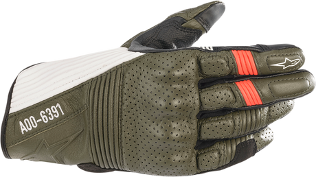 ALPINESTARS Kei Gloves - Green/Black/White/Red - Small 3566221-6123-S