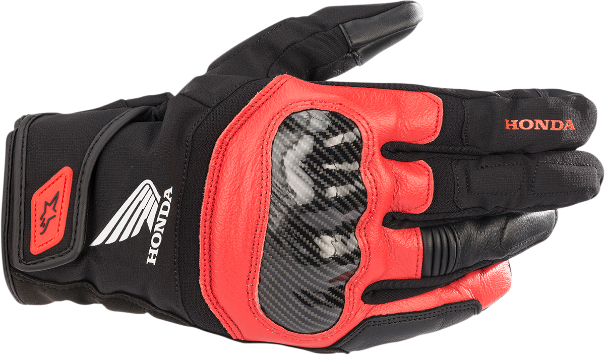 ALPINESTARS SMX-Z Waterproof Honda Gloves - Black/Red - Large 3527321-1303-L