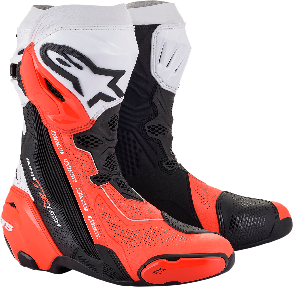 ALPINESTARS Supertech V Boots - Black/Fluo Red/White - US 11.5 / EU 46 2220121-124-46