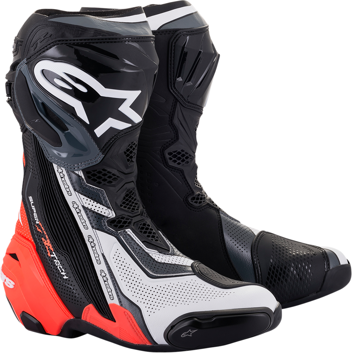 ALPINESTARS Supertech V Boots - Black/Red/White/Gray - US 11.5 / EU 46 2220121-1329-46