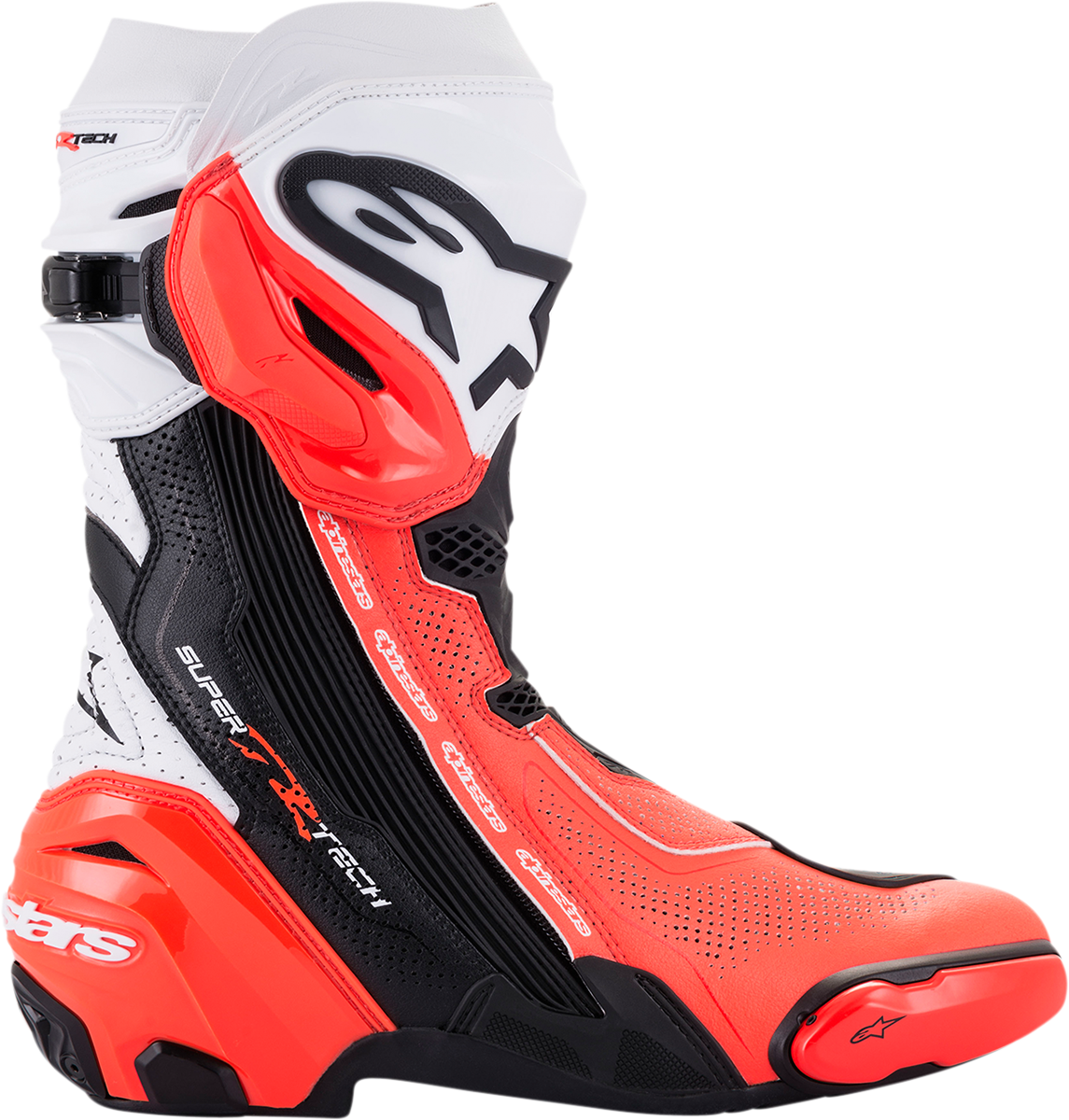 ALPINESTARS Supertech V Boots - Black/Fluo Red/White - US 9 / EU 43 2220121-124-43