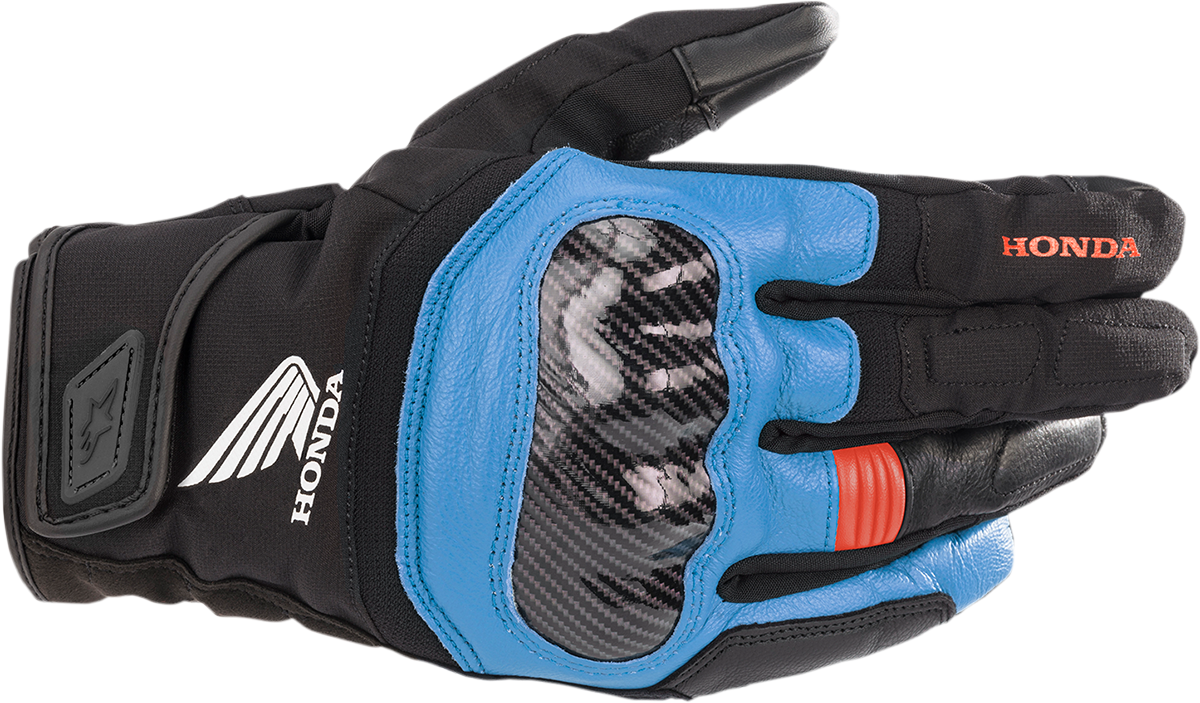 ALPINESTARS SMX-Z Waterproof Honda Gloves - Black/Blue/Red -  Small 3527321-1737-S