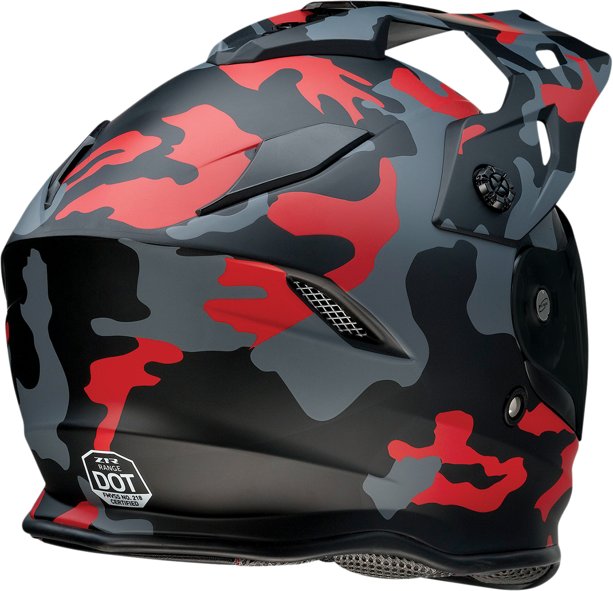 Z1R Range Helmet - Camo - Red - Medium 0140-0095