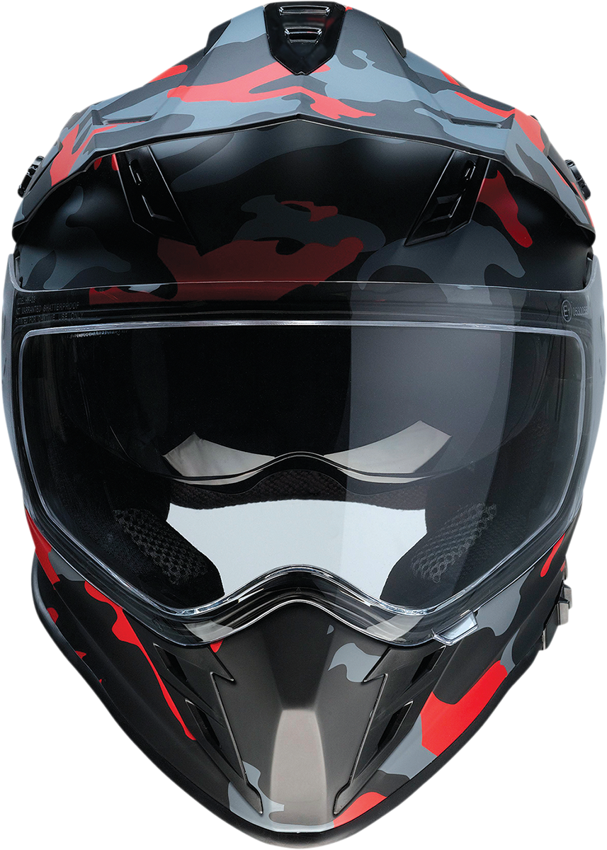 Z1R Range Helmet - Camo - Red - Medium 0140-0095