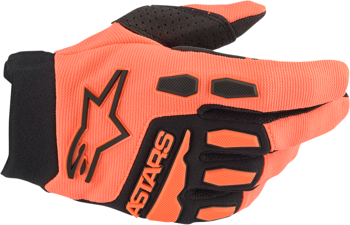 ALPINESTARS Youth Full Bore Gloves - Orange/Black - Medium 3543622-41-M