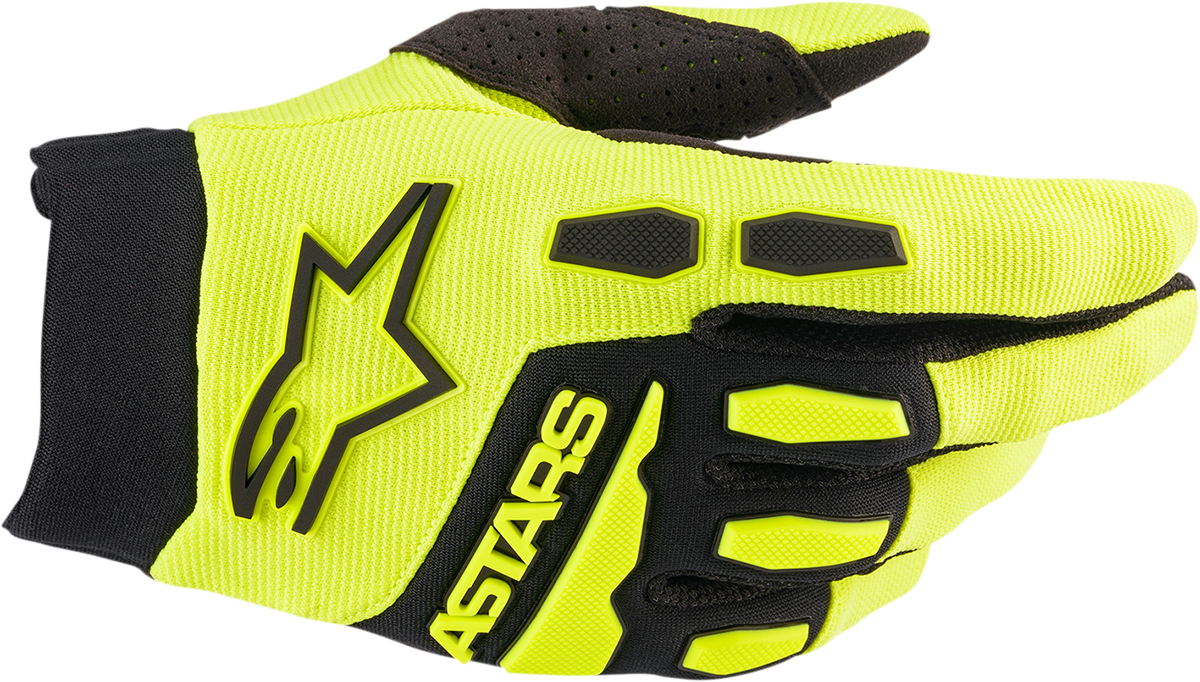 ALPINESTARS Full Bore Gloves - Yellow/Black - Medium 3563622-551-M