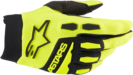 ALPINESTARS Full Bore Gloves - Yellow/Black - Large 3563622-551-L