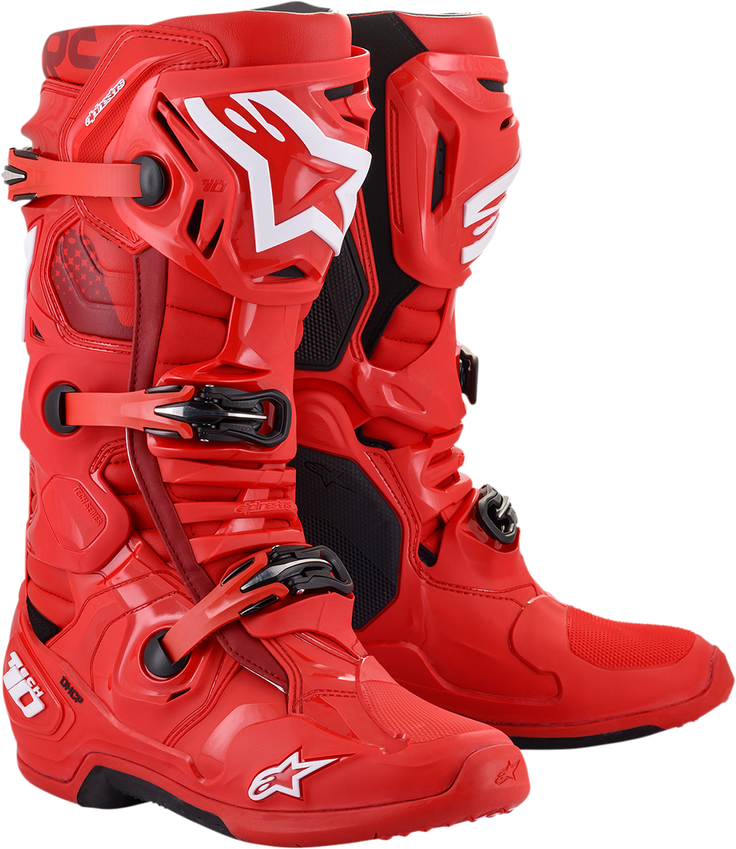 ALPINESTARS Tech 10 Boots - Red - US 8 2010020-30-8 – Electrek Moto