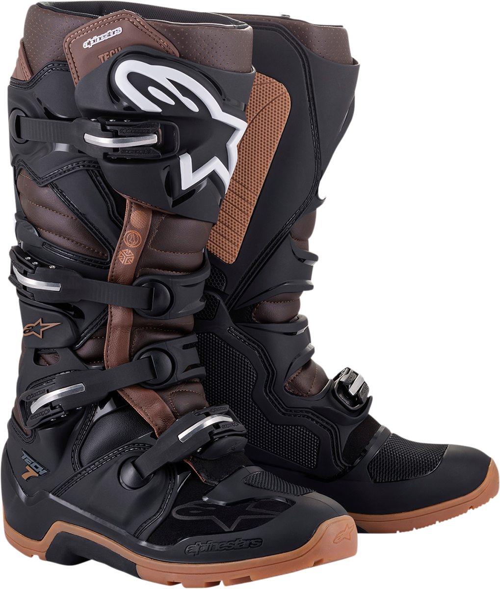 ALPINESTARS Tech 7 Boots - Black/Brown - US 10 2012114-1089-10