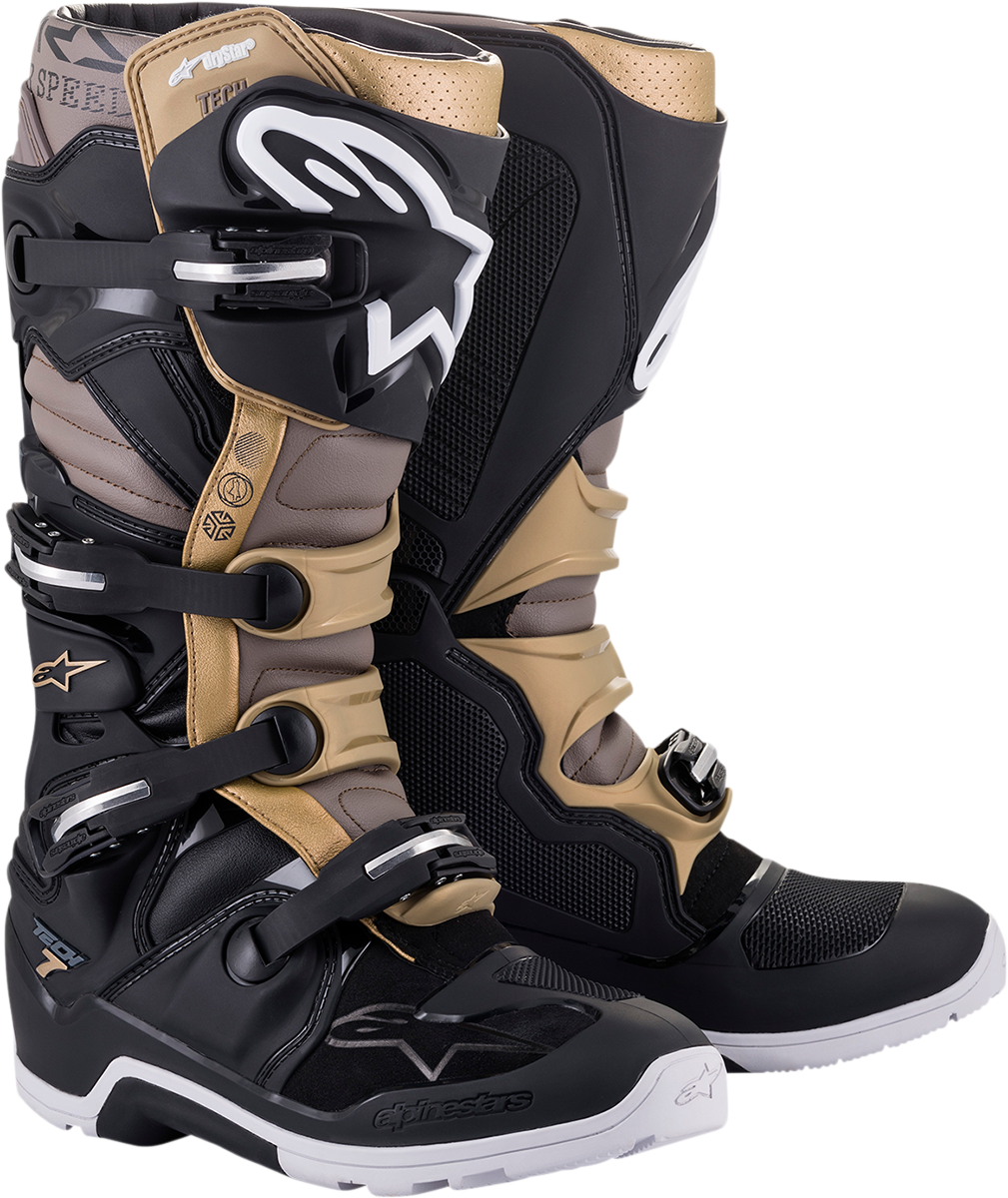 ALPINESTARS Tech 7 Enduro Drystar? Boots - Black/Gray/Gold - US 12 2012620-1959-12