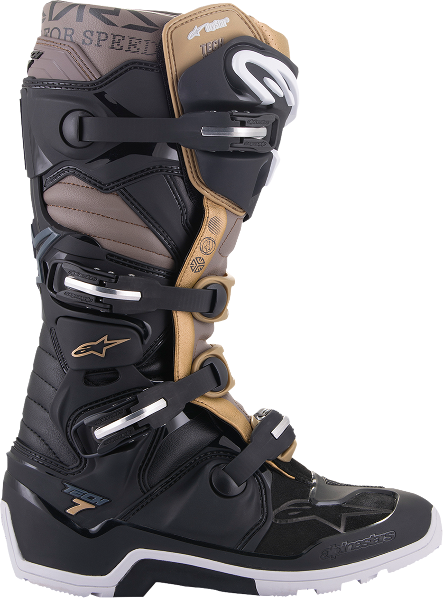 ALPINESTARS Tech 7 Enduro Drystar? Boots - Black/Gray/Gold - US 14 2012620-1959-14