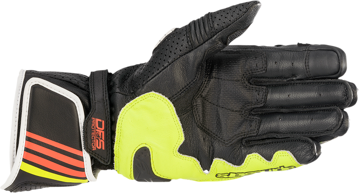 ALPINESTARS GP Plus R v2 Gloves - Gray/Black/Yellow/Red - Medium 3556520-9135-M