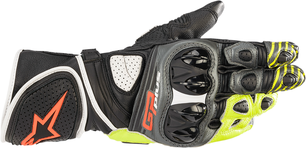 ALPINESTARS GP Plus R v2 Gloves - Gray/Black/Yellow/Red - Small 3556520-9135-S