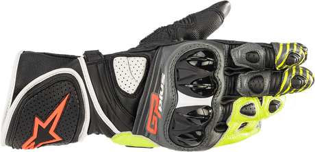 ALPINESTARS GP Plus R v2 Gloves - Gray/Black/Yellow/Red - Small 3556520-9135-S